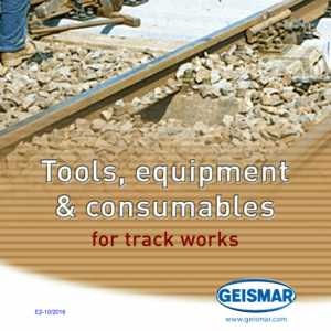 Tools, Equipment & Consumables for Track Work Catalogue