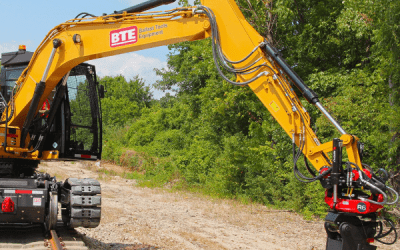 BTE-M318 Railroad Modified Hi-Rail Excavator